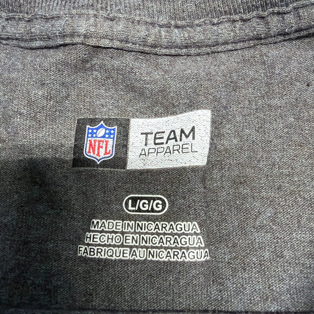New England‎ Patriots Super Bowl LI 51 NFL Team Apparel T-Shirt Mens Large Gray - Picture 4 of 8